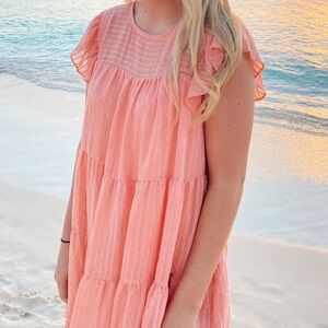 Pink Ruffled Dress